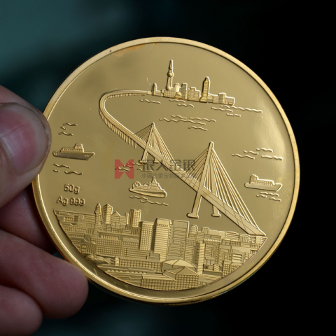 浙江宁波库柏耐吉公司成立纯金纪念币定制