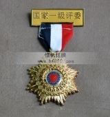 授予国家一级评委荣誉徽章,荣誉金牌,荣誉银牌