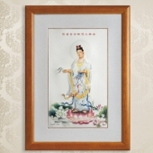 南海观音菩萨纯银银画定做批发零售个性定制纯银银画