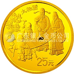 中国古代科技发明发现金银铂纪念币（第2组）1/4盎司圆形金质纪念币