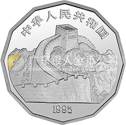 中国近代名画系列金银纪念币（第2组）2/3盎司十二边形银质纪念币