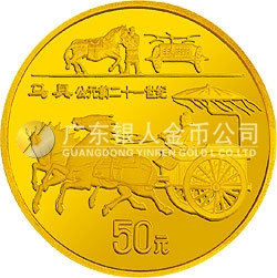 中国古代科技发明发现金银纪念币（第5组）1/2盎司圆形金质纪念币