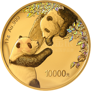 2023版熊猫贵金属纪念币1公斤圆形金质纪念币