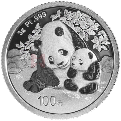 2024版熊猫3克精制铂质纪念币