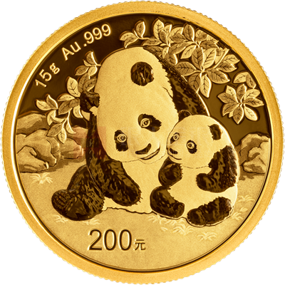 2024版熊猫15克普制金质纪念币