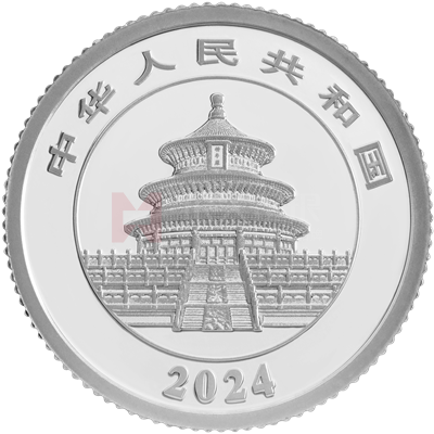 2024版熊猫3克精制铂质纪念币
