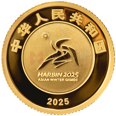 第9届亚洲冬季运动会3克金质纪念币
